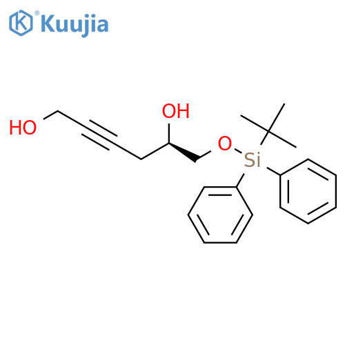 2-HEXYNE-1,5-DIOL, 6-[[(1,1-DIMETHYLETHYL)DIPHENYLSILYL]OXY]-, (5R)- structure