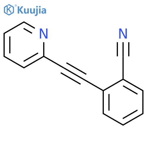Benzonitrile, 2-(2-pyridinylethynyl)- structure