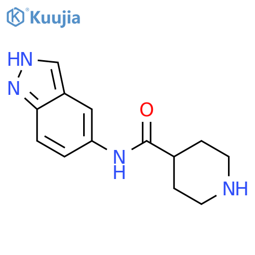 4-PIPERIDINECARBOXAMIDE, N-1H-INDAZOL-5-YL- structure