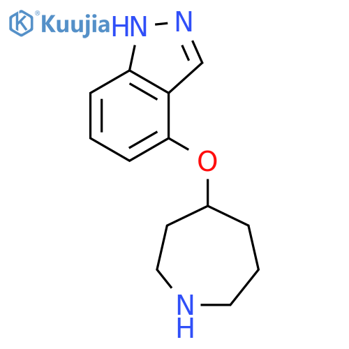 1H-Indazole, 4-[(hexahydro-1H-azepin-4-yl)oxy]- structure