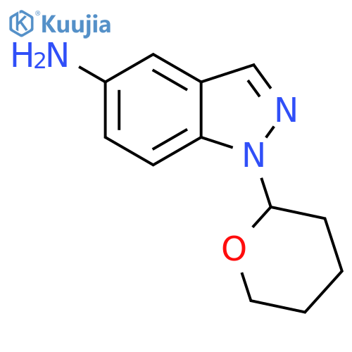 5-Amino-1-(tetrahydropyranyl)-1H-indazole structure