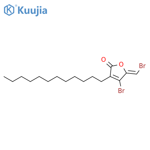 2(5H)-Furanone, 4-bromo-5-(bromomethylene)-3-dodecyl- structure
