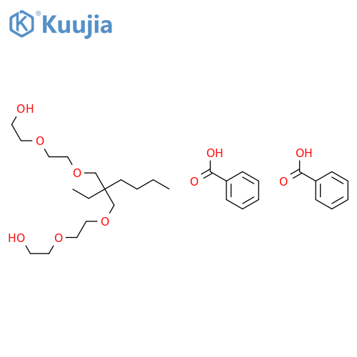 3,6,10,13-TETRAOXAPENTADECANE-1,15-DIOL, 8-BUTYL-8-ETHYL-, DIBENZOATE structure