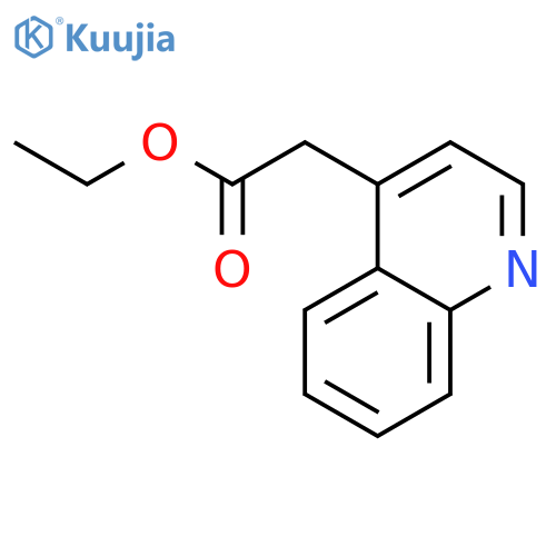 Ethyl 2-(quinolin-4-yl)acetate structure