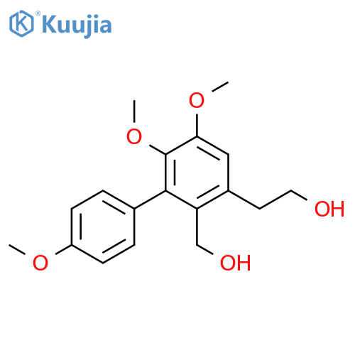 [1,1'-Biphenyl]-3-ethanol, 2-(hydroxymethyl)-4',5,6-trimethoxy- structure