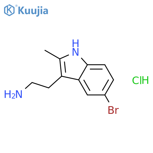 2-(5-Bromo-2-methyl-1H-indol-3-yl)ethanamine Hydrochloride structure