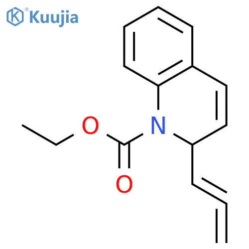 1(2H)-Quinolinecarboxylic acid, 2-(1,2-propadienyl)-, ethyl ester structure