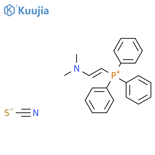 PHOSPHONIUM, [(1E)-2-(DIMETHYLAMINO)ETHENYL]TRIPHENYL-, THIOCYANATE structure