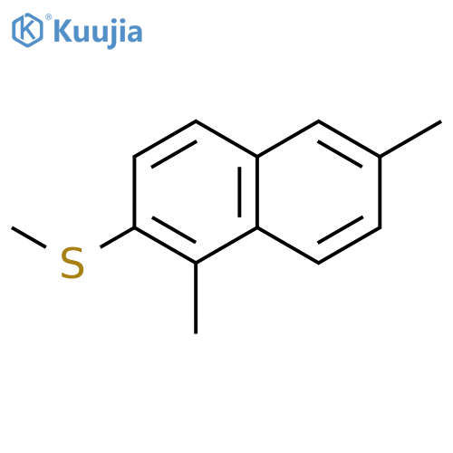 Naphthalene, 1,6-dimethyl(methylthio)- structure