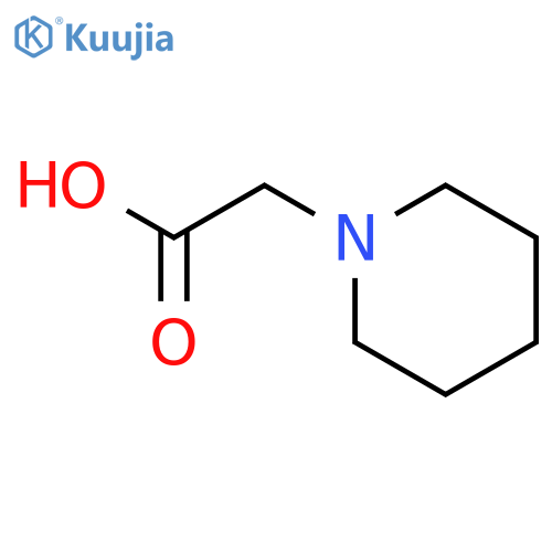 1-piperidinylacetic Acid structure