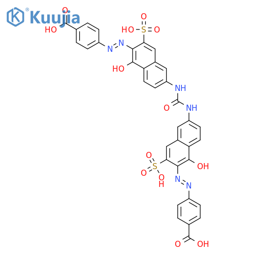 Benzoic acid,4,4'-[carbonylbis[imino(1-hydroxy-3-sulfo-6,2-naphthalenediyl)-2,1-diazenediyl]]bis- structure