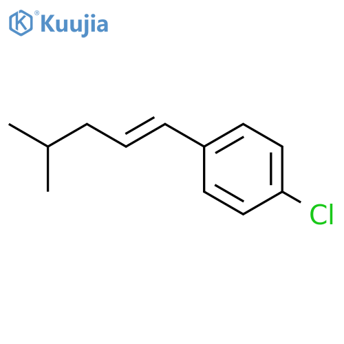 BENZENE, 1-CHLORO-4-[(1E)-4-METHYL-1-PENTENYL]- structure