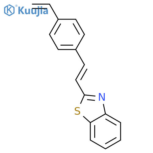 BENZOTHIAZOLE, 2-[2-(4-ETHENYLPHENYL)ETHENYL]- structure