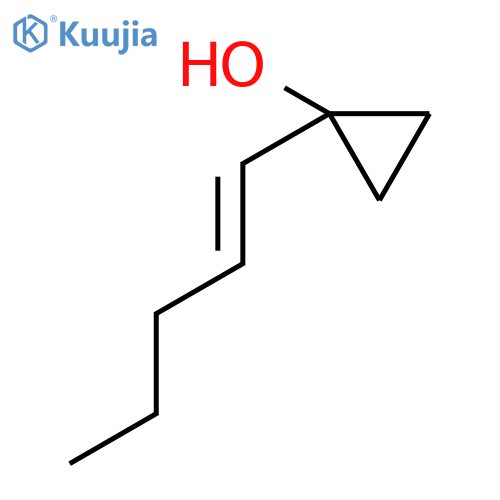 1-(pent-1-en-1-yl)cyclopropan-1-ol structure