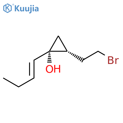 Cyclopropanol, 2-(2-bromoethyl)-1-(1E)-1-butenyl-, (1R,2R)-rel- structure