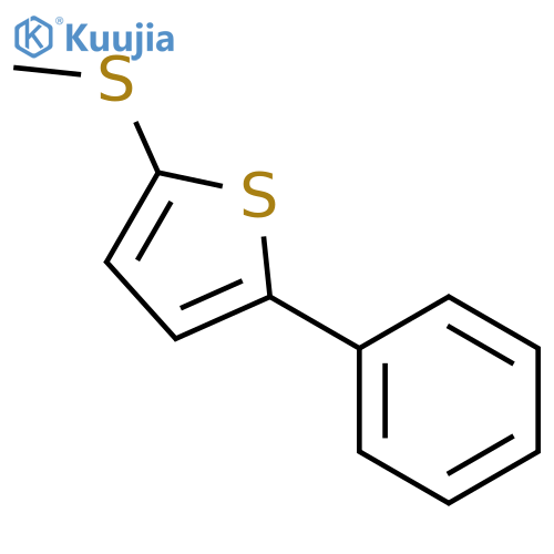 THIOPHENE, 2-(METHYLTHIO)-5-PHENYL- structure
