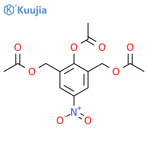 [2-(Acetyloxy)-5-nitro-1,3-phenylene]di(methylene) diacetate structure