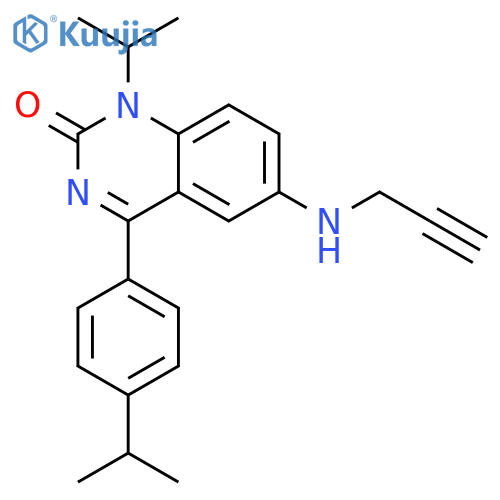 1-(1-Methylethyl)-4-[4-(1-methylethyl)phenyl]-6-(2-propyn-1-ylamino)-2(1H)-quinazolinone structure