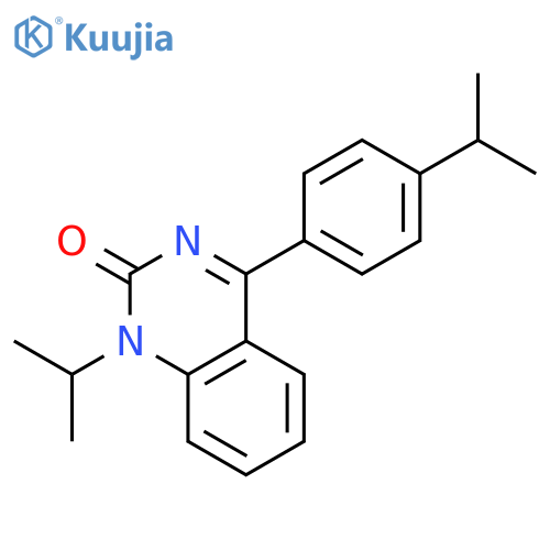 2(1H)-Quinazolinone, 1-(1-methylethyl)-4-[4-(1-methylethyl)phenyl]- structure