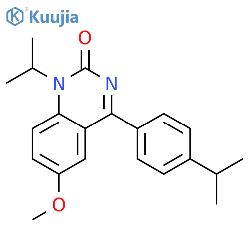 2(1H)-Quinazolinone,6-methoxy-1-(1-methylethyl)-4-[4-(1-methylethyl)phenyl]- structure