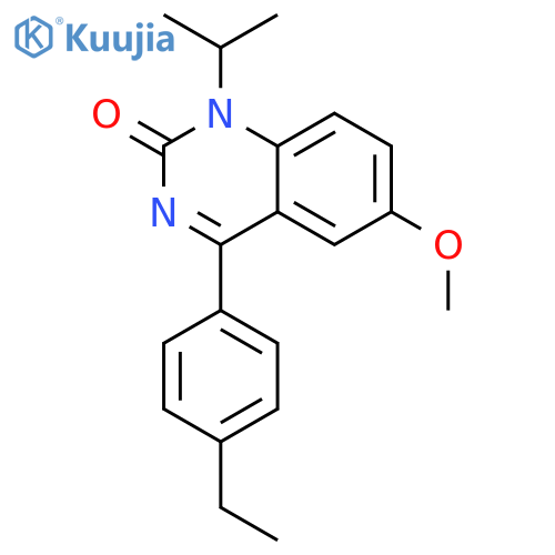 2(1H)-Quinazolinone, 4-(4-ethylphenyl)-6-methoxy-1-(1-methylethyl)- structure