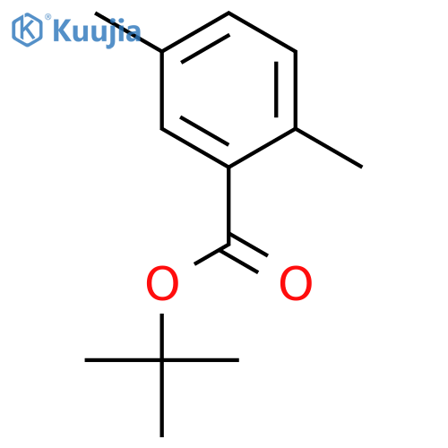 Benzoic acid, 2,5-dimethyl-, 1,1-dimethylethyl ester structure