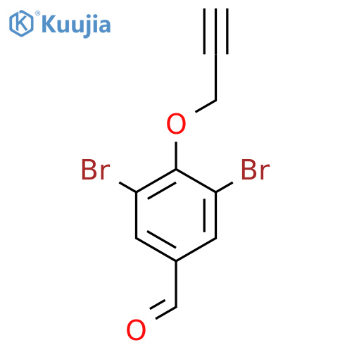 Benzaldehyde, 3,5-dibromo-4-(2-propynyloxy)- structure
