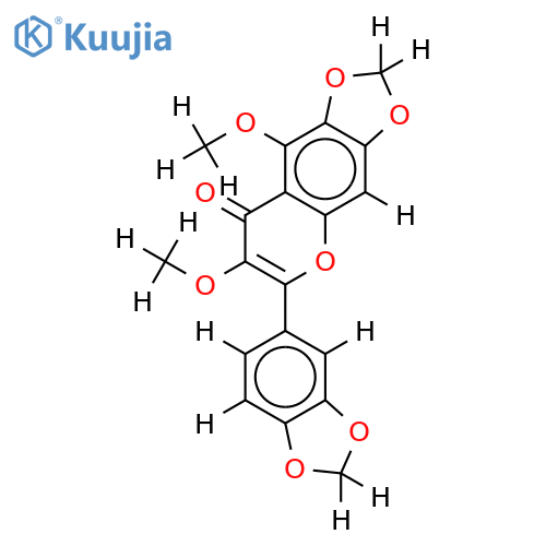 3,5-dimethoxy-3',4',6,7-bis(methylenedioxy)flavone structure