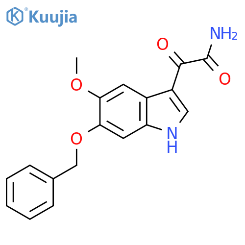 5-Methoxy-a-oxo-6-(phenylmethoxy)-1H-indole-3-acetamide structure