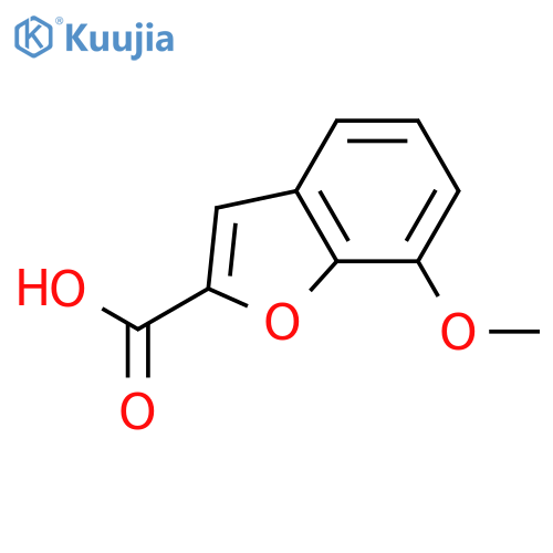7-Methoxybenzofuran-2-carboxylic acid structure