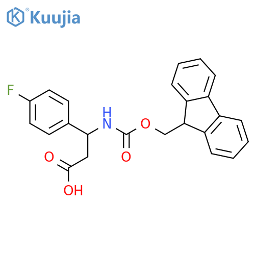 Fmoc-(r)-3-amino-3-(4-fluoro-phenyl)-propionic acid structure