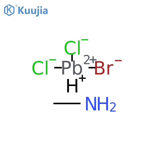 Plumbate(1-), bromodichloro-, hydrogen, compd. with methanamine (1:1:1) structure