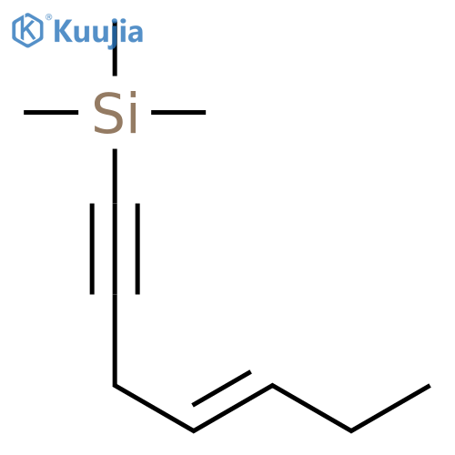 Silane, (4E)-4-hepten-1-ynyltrimethyl- structure