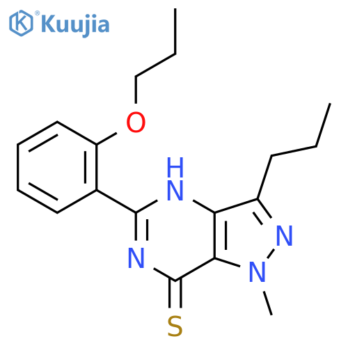 1,6-Dihydro-1-methyl-5-(2-propoxyphenyl)-3-propyl-7H-pyrazolo4,3-dpyrimidine-7-thione structure