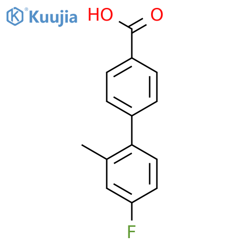 4-(4-Fluoro-2-methylphenyl)benzoic acid structure