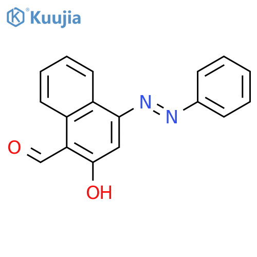 1-Naphthalenecarboxaldehyde, 2-hydroxy-4-(phenylazo)- structure