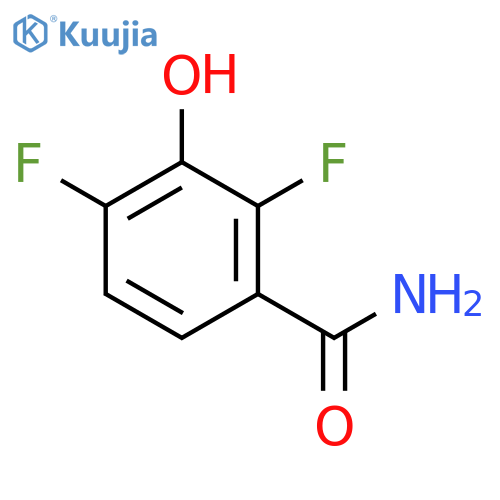 Benzamide,  2,4-difluoro-3-hydroxy- structure
