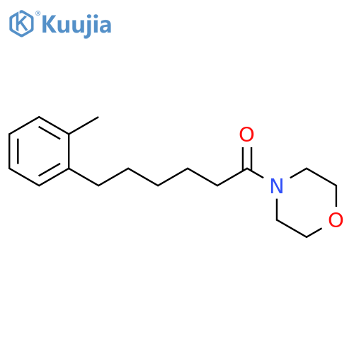 Morpholine, 4-[6-(2-methylphenyl)-1-oxohexyl]- structure