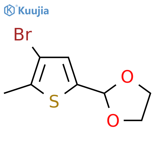 1,3-Dioxolane,2-(4-bromo-5-methyl-2-thienyl)- structure