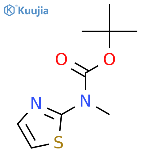 tert-Butyl methyl(thiazol-2-yl)carbamate structure