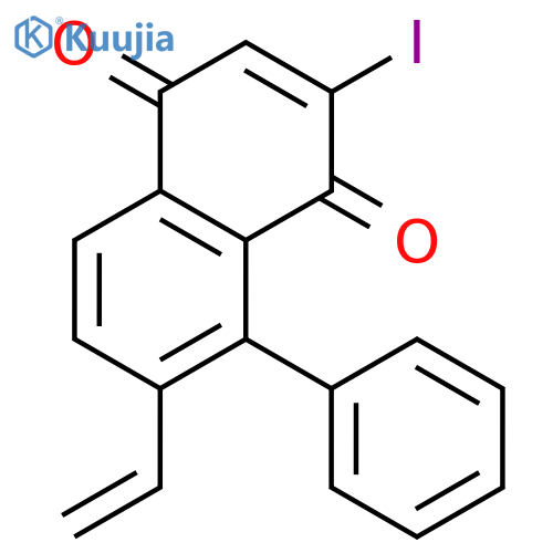 1,4-Naphthalenedione, 7-ethenyl-2-iodo-8-phenyl- structure