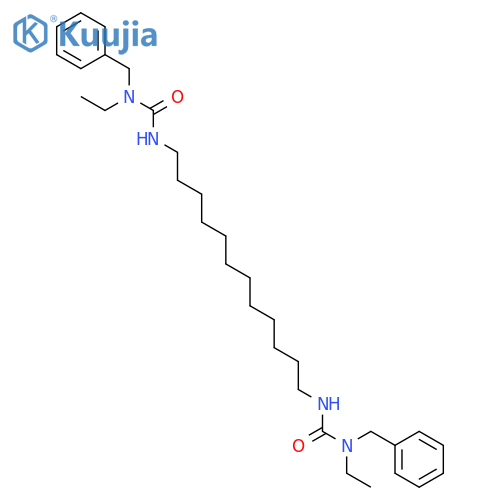 Urea, N,N''-1,12-dodecanediylbis[N'-ethyl-N'-(phenylmethyl)- structure