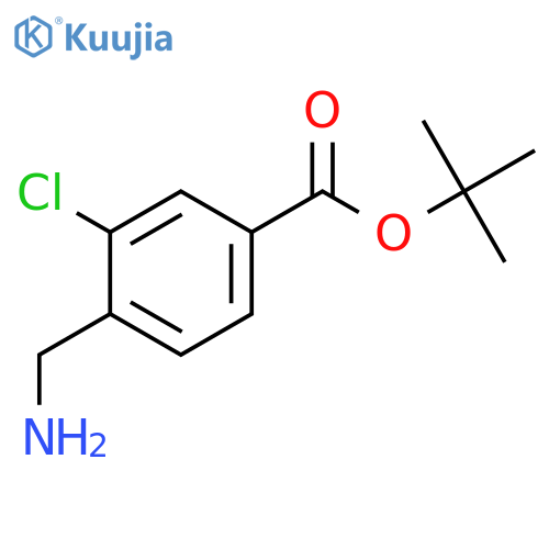 tert-butyl 4-(aminomethyl)-3-chlorobenzoate structure