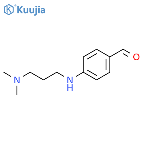 BENZALDEHYDE, 4-[[3-(DIMETHYLAMINO)PROPYL]AMINO]- structure