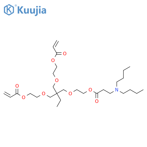 2-[2,2-Bis(2-prop-2-enoyloxyethoxymethyl)butoxy]ethyl 3-(dibutylamino)propanoate structure