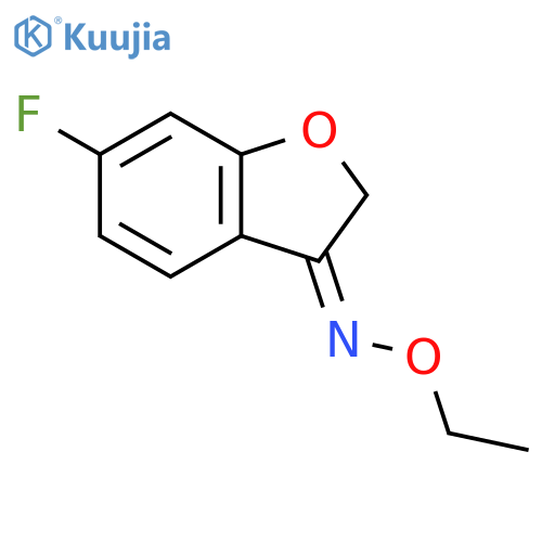 3(2H)-Benzofuranone, 6-fluoro-, O-ethyloxime structure