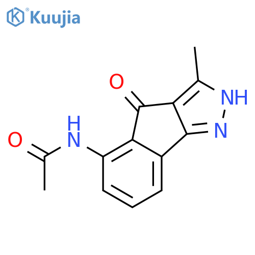 ACETAMIDE, N-(2,4-DIHYDRO-3-METHYL-4-OXOINDENO[1,2-C]PYRAZOL-5-YL)- structure