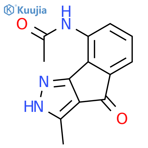 ACETAMIDE, N-(2,4-DIHYDRO-3-METHYL-4-OXOINDENO[1,2-C]PYRAZOL-8-YL)- structure