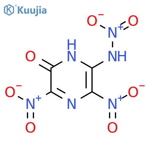 2(1H)-PYRAZINONE, 3,5-DINITRO-6-(NITROAMINO)- structure