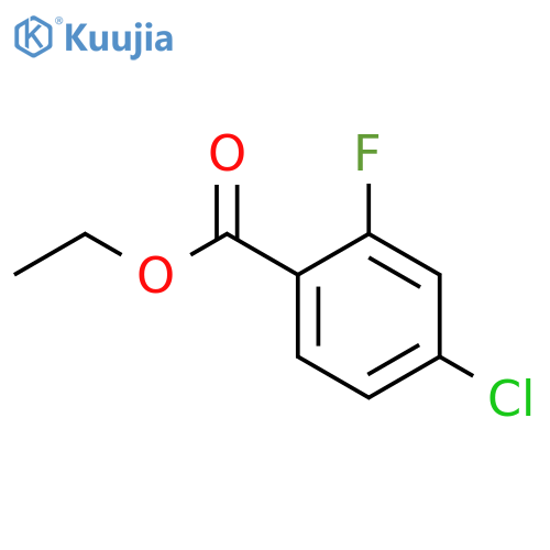 ETHYL 4-CHLORO-2-FLUOROBENZOATE structure